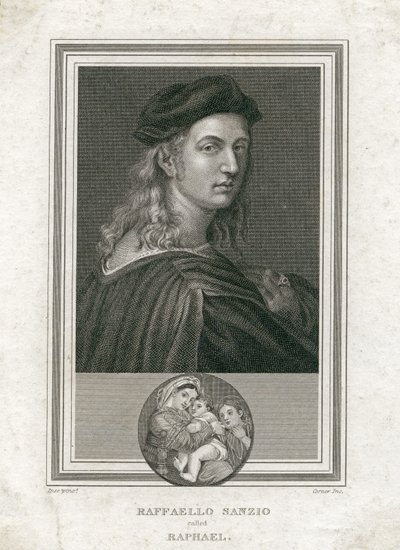 Raffaello Sanzio, called Raphael, engraved by Corner by Raffaello Sanzio Raphael